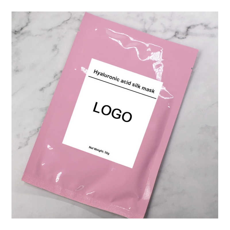 Maschera facciale in seta idratante organica con acido ialuronico da 35 g