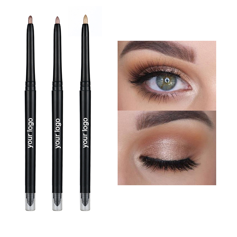 Matita ombretto evidenziatore a 10 colori Impermeabile Glitter Matte Ombretto nudo Trucco Pigmento Cosmetici Penna eyeliner bianca