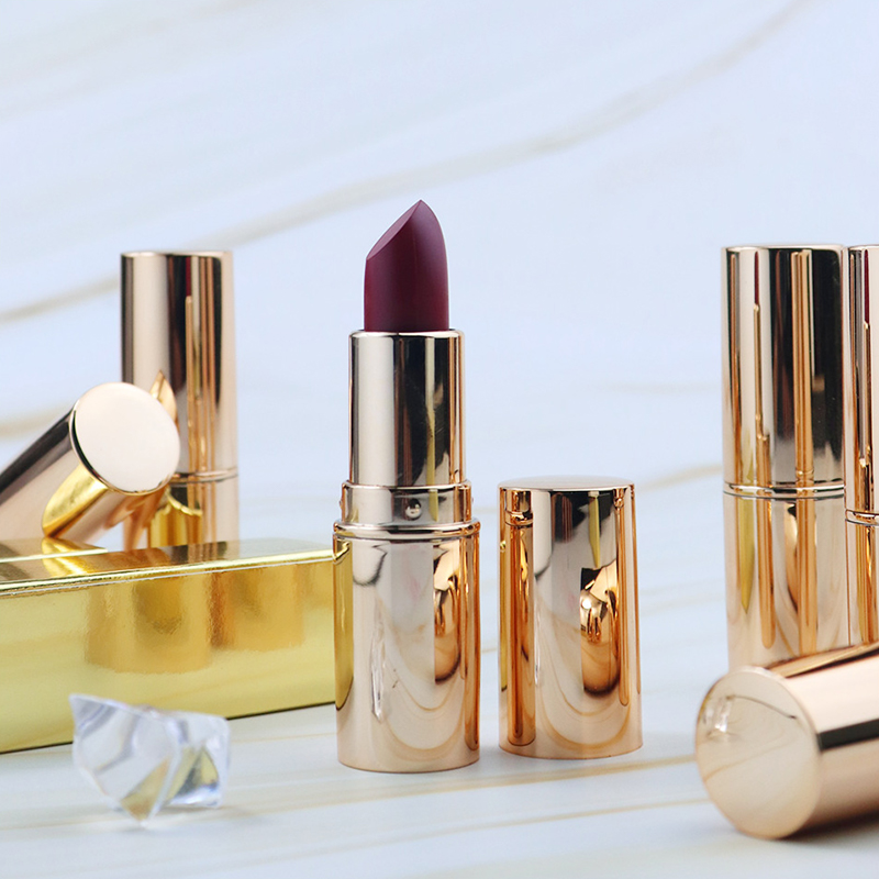 Rossetto nudo cosmetico Rossetto impermeabile cremoso rosso opaco sexy