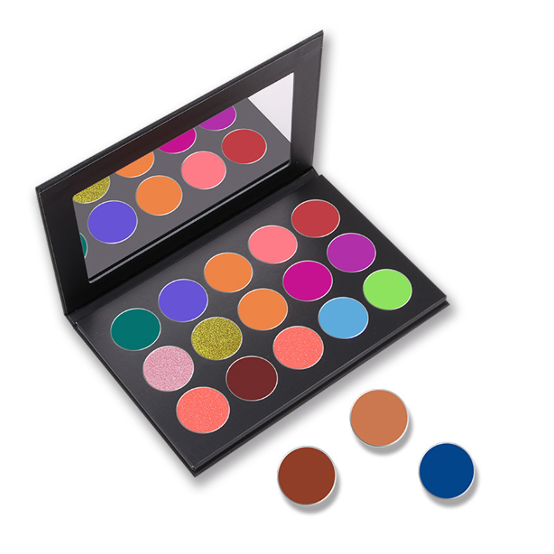 Make up Cosmetics Palette di ombretti luccicanti opachi con 15 colori pressati